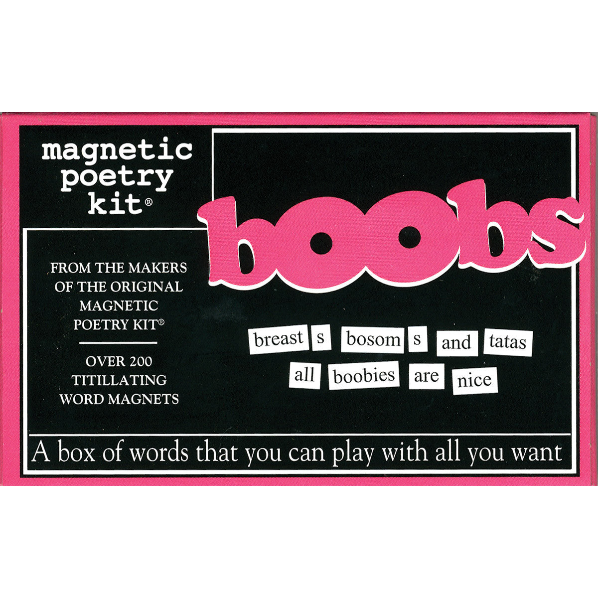 Magentic Poetry Kit: Boobs