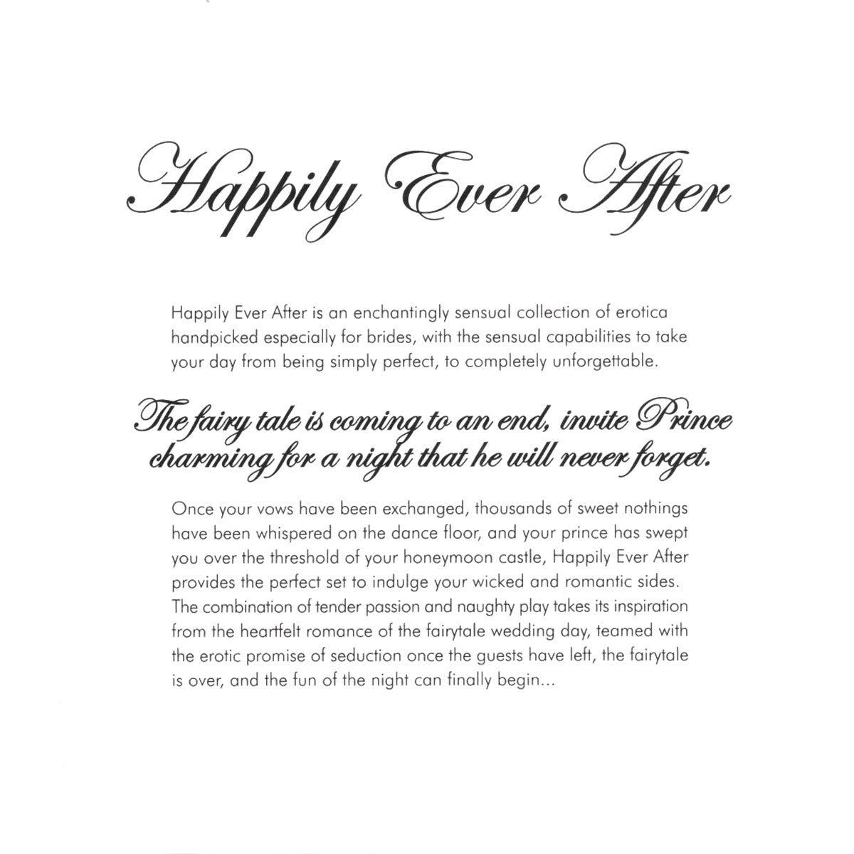 Happily Ever After Bridal Kit White
