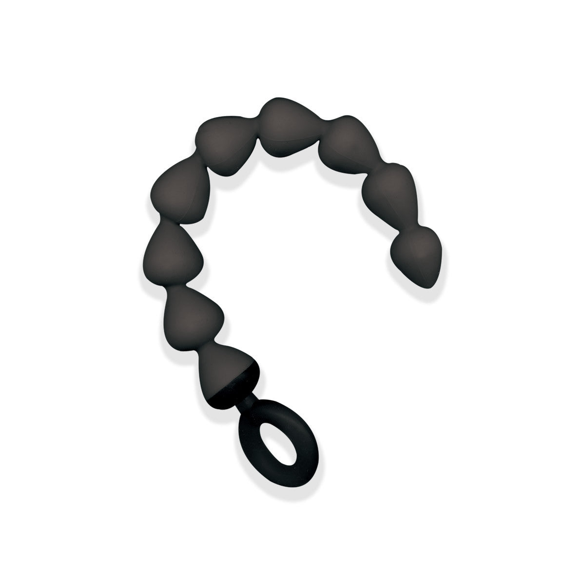 Black Silicone Anal Beads