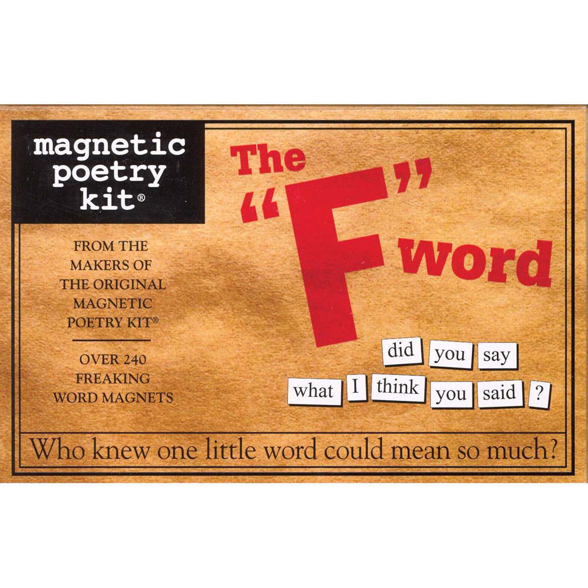 Magentic Poetry Kit: The "F" Word