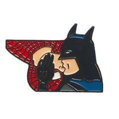 Geeky & Kinky Batman & Spiderman XO Pin