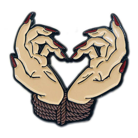 Bound By Love Hands Enamel Pin